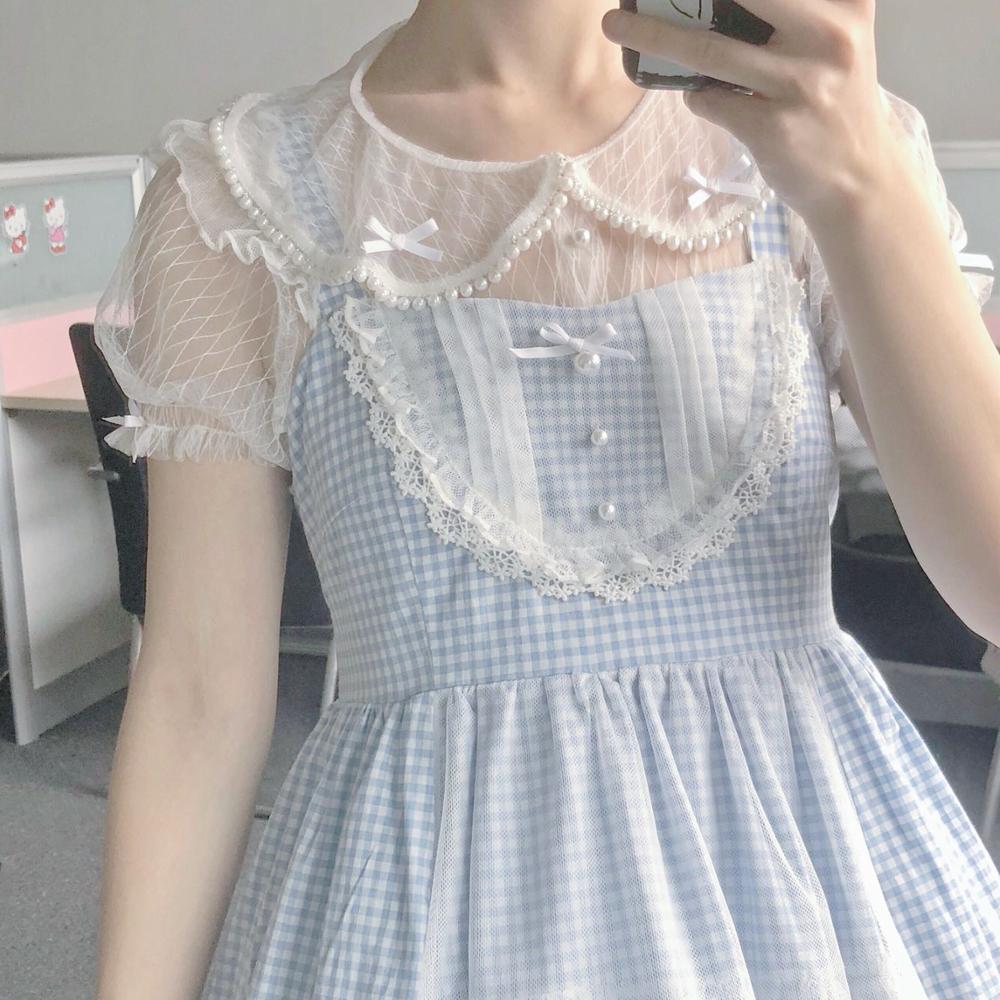 Fresh sweet lolita top kawaii girl  Į ȭƮ/ 丮 , ϰ ε巯 ҳ θŸ  loli cos lolita top